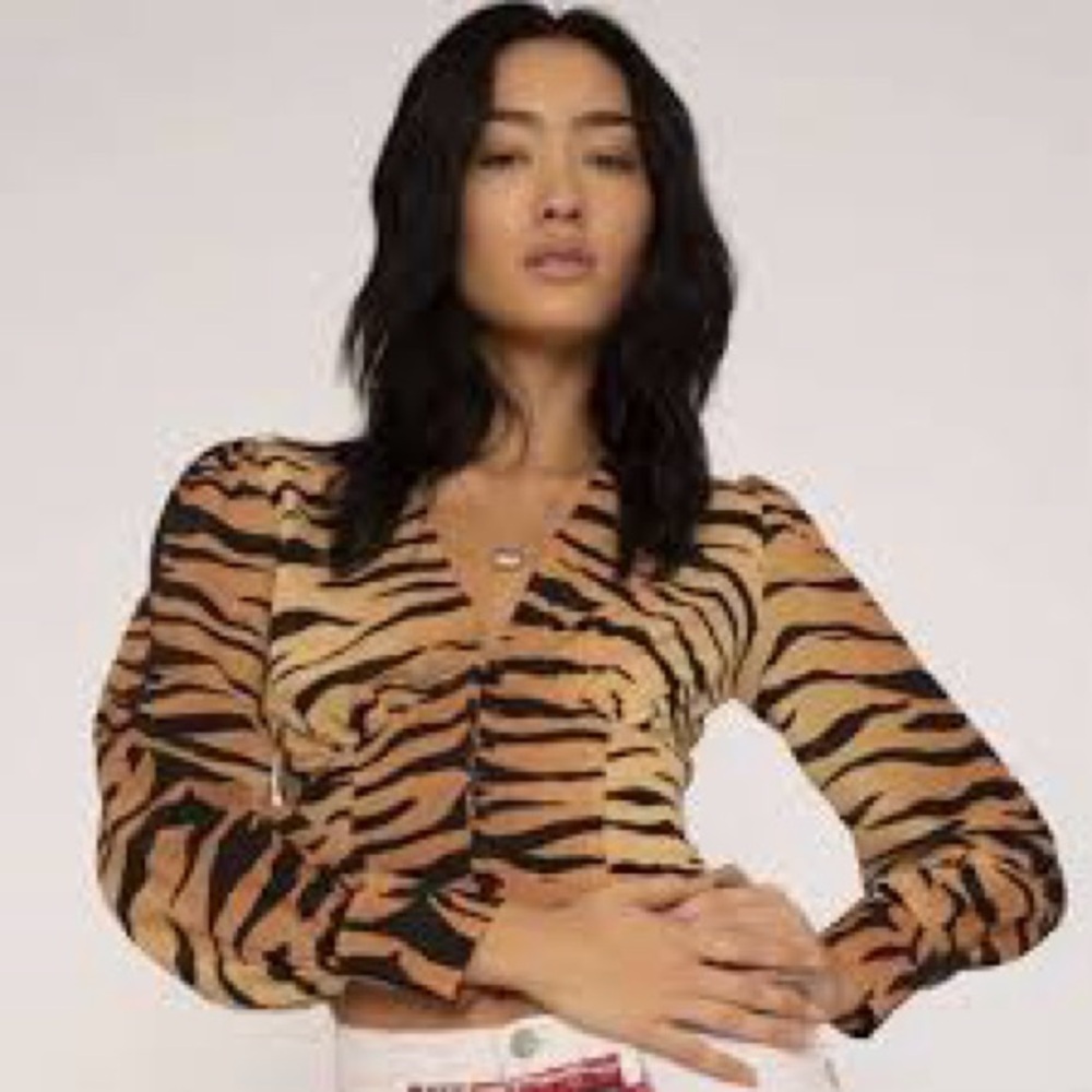 Women's Tiger Print Blouse